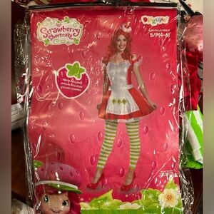 Strawberry Shortcake Halloween costume. Wore once. Headband, dress, leggings